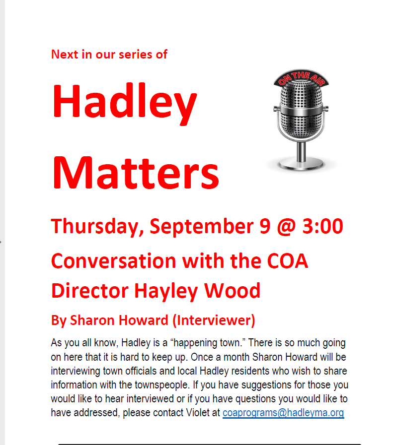 Hadley Matters flyer
