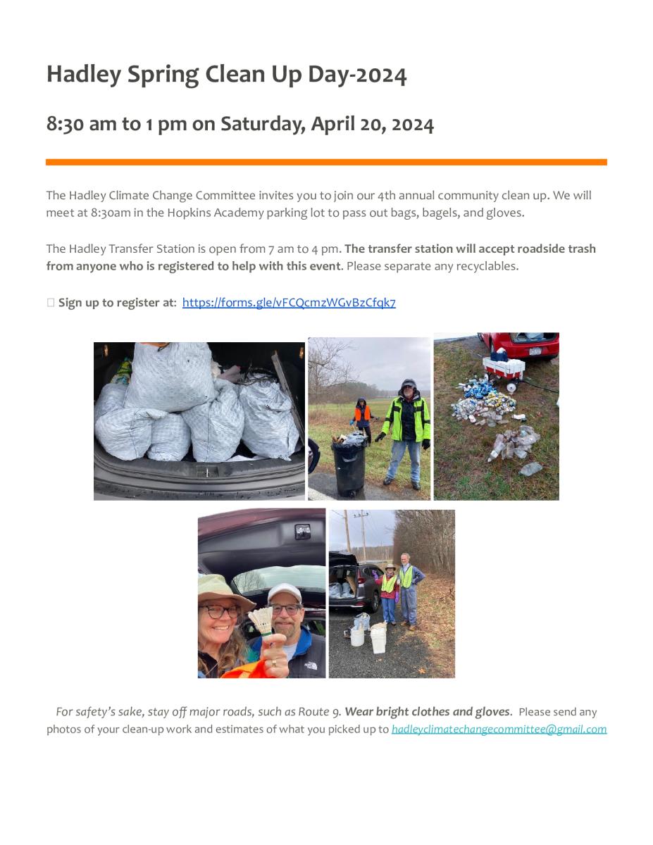 Spring Clean up Day flyer 