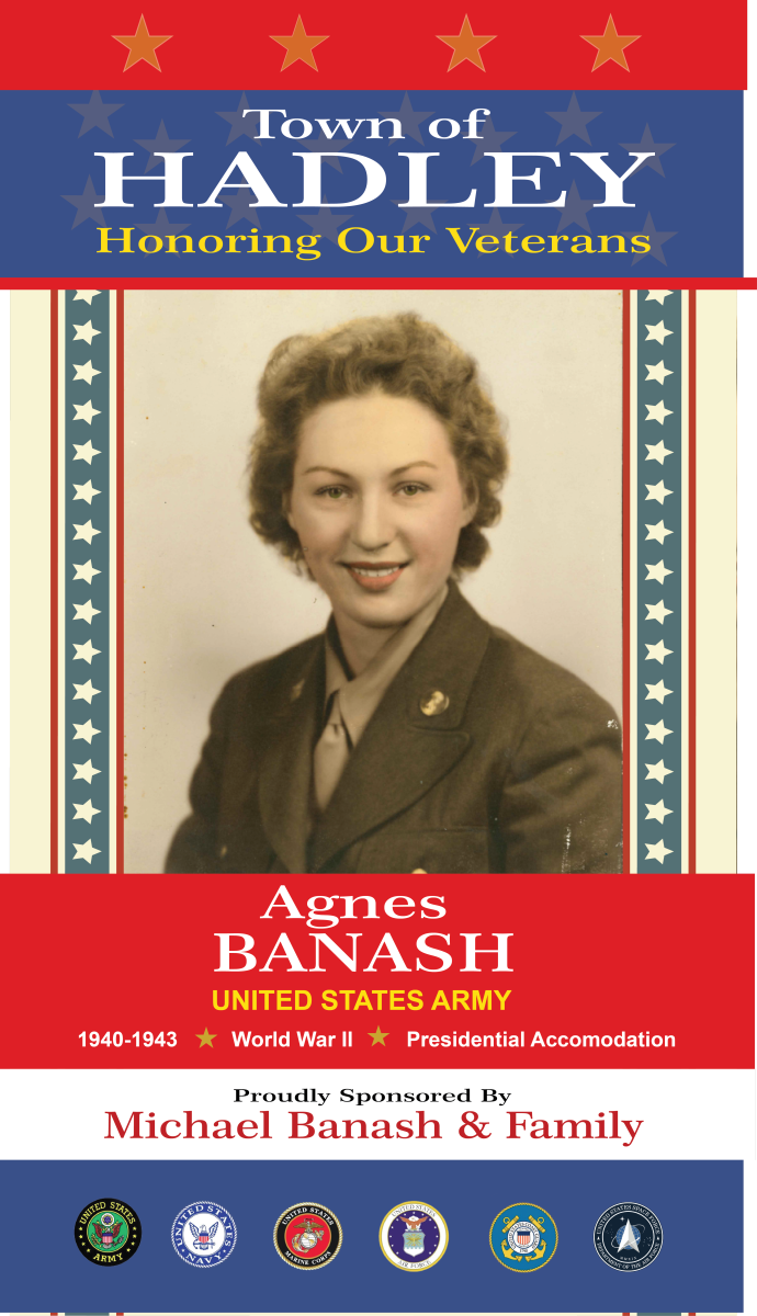 Veteran's Honor Banner  for Agnes Banash
