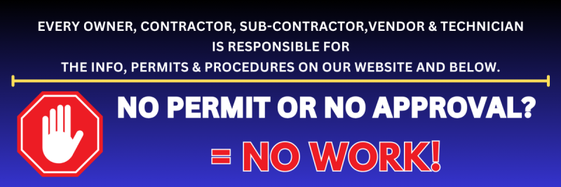 no permit no approval means no work