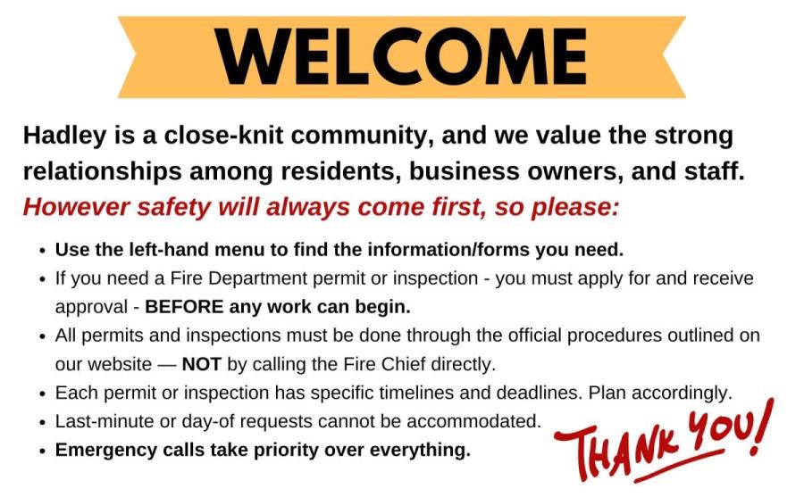 HFD welcome banner