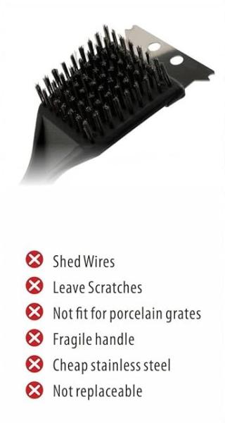 DO NOT USE WIRE BRUSHES