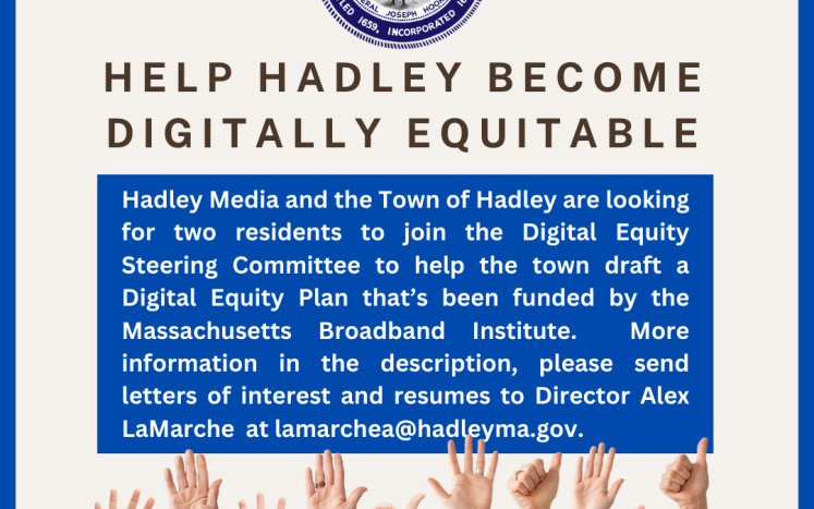 raised hands for a digital equity committee